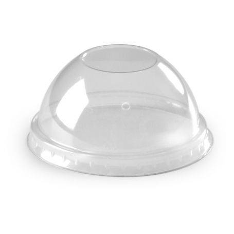 Couvercle Dôme sans Trou en APET pour Gobelet smoothie  diamètre 78 mm